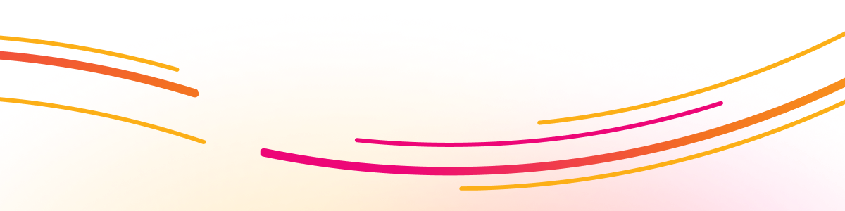 Pink and orange light trails in a wave pattern.